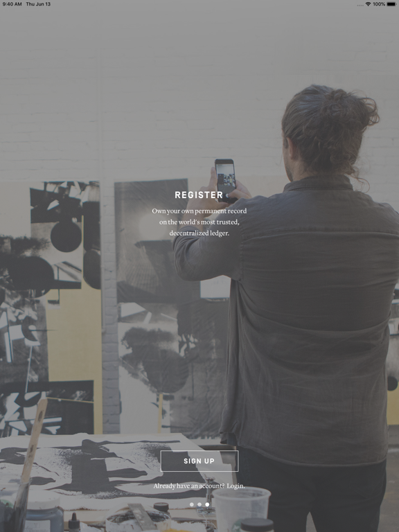 Verisart iPad screenshot 3 - Productivity app