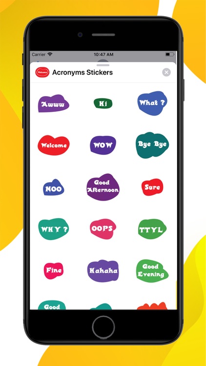 Acronyms Word Stickers