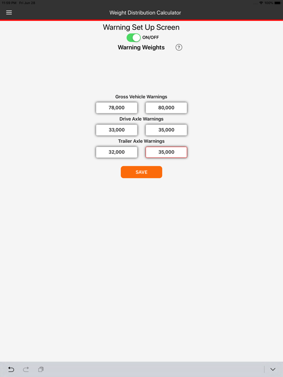 Semi-Truck Weight Distribution iPad screenshot