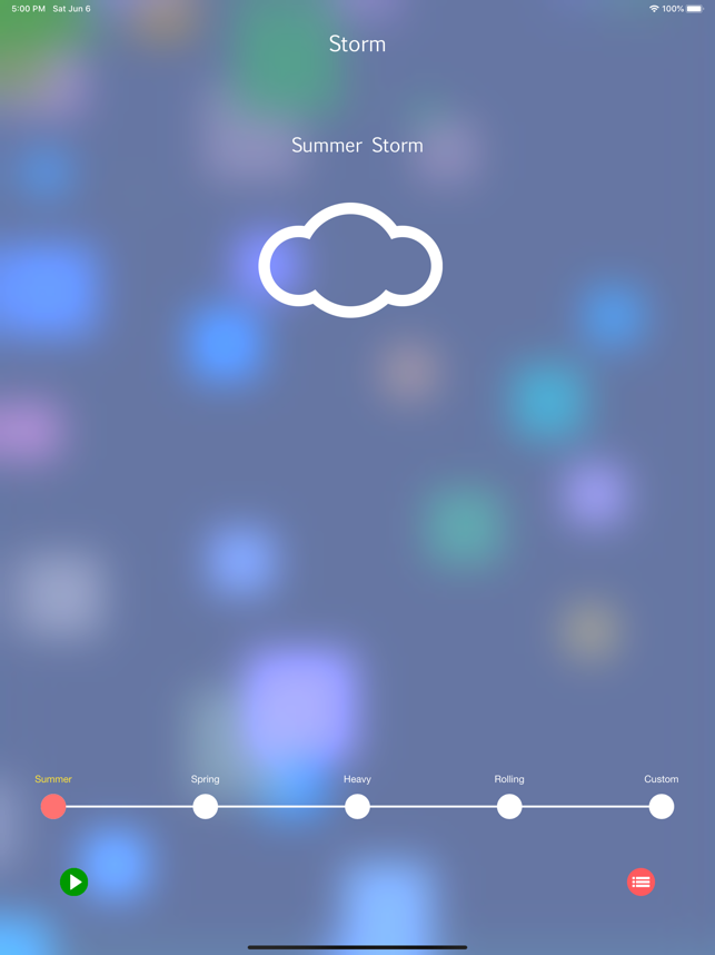 ‎Storm Rain Sounds Screenshot