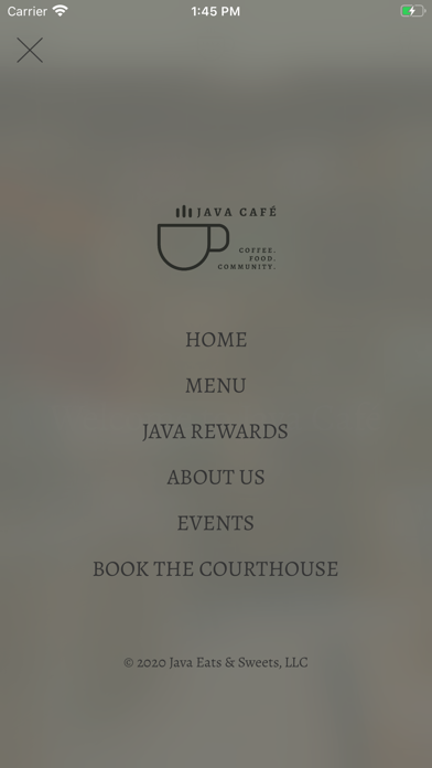 Java Café Screenshot