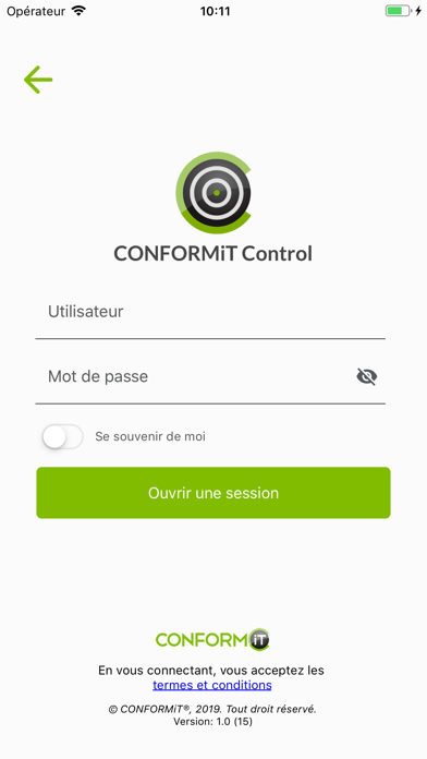 Screenshot #2 pour CONFORMiT® Control