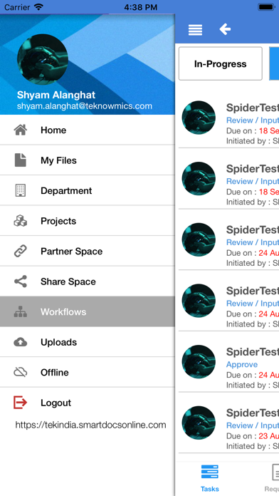 SmartDocs - ECM App Screenshot