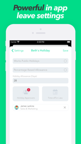 Staff Leave screenshot