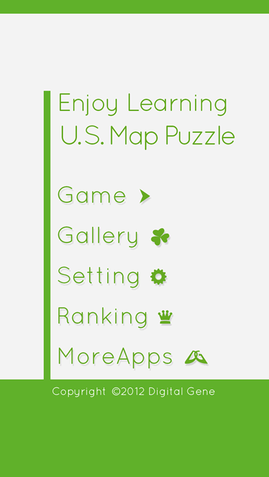 Enjoy Learning U.S. Map Puzzle Screenshot