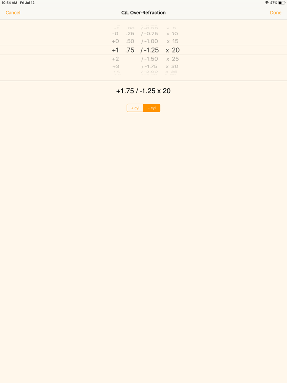 Screenshot #5 pour Opticalc Contact Lens Calc