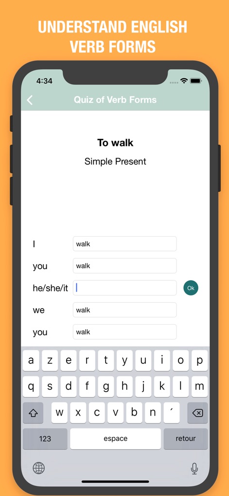 English Verbs Quiz - Education App | MWM
