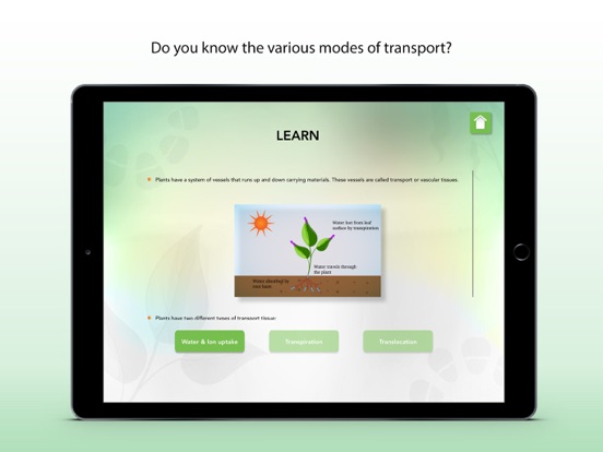 Screenshot #6 pour Transport in Plants Biology