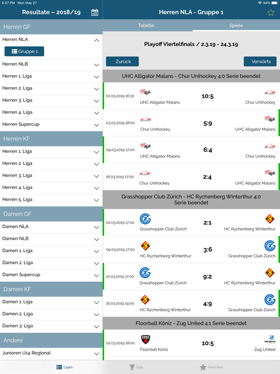 Screenshot #5 pour Floorball Results