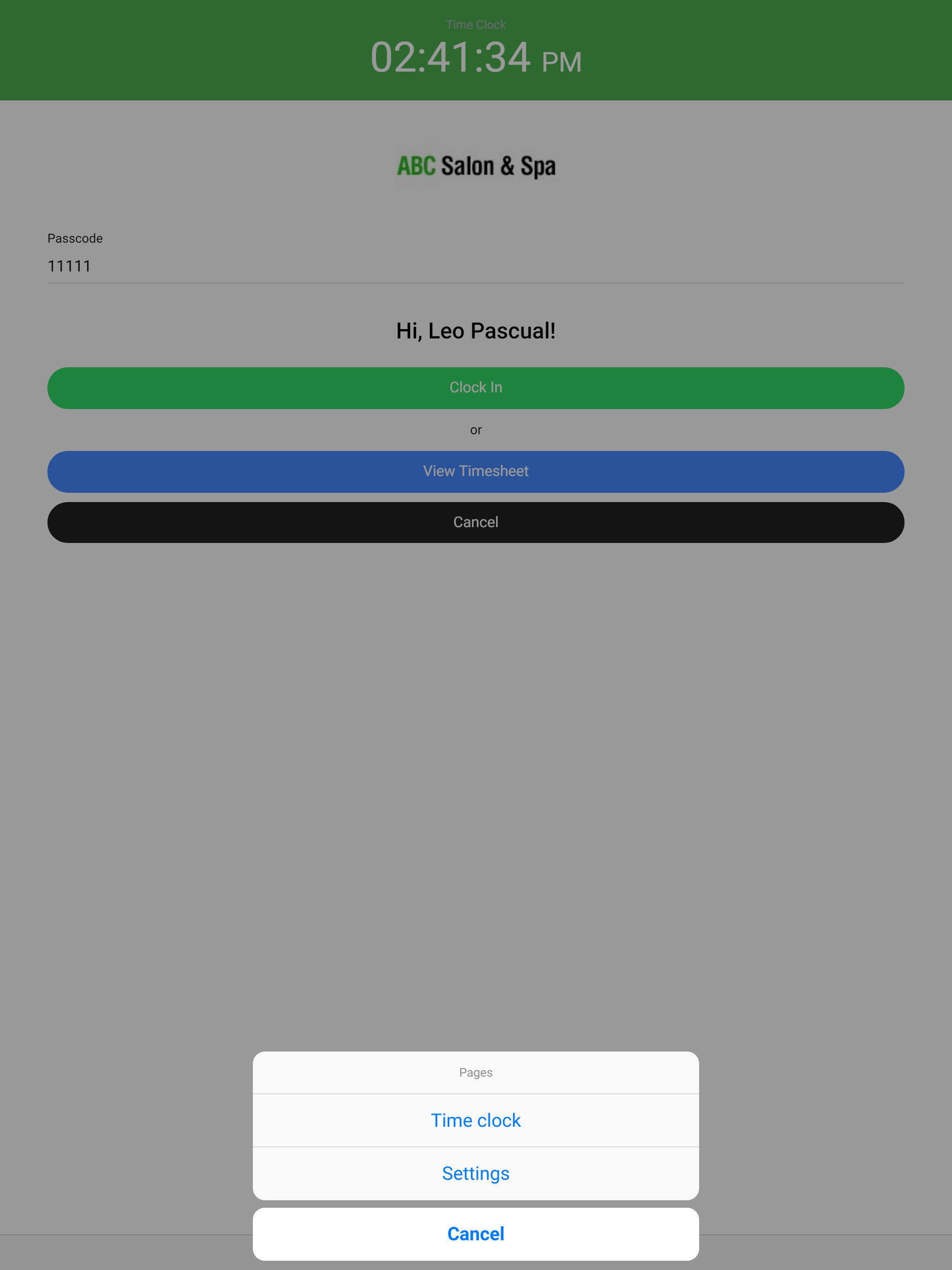 Zensoft Timeclock
