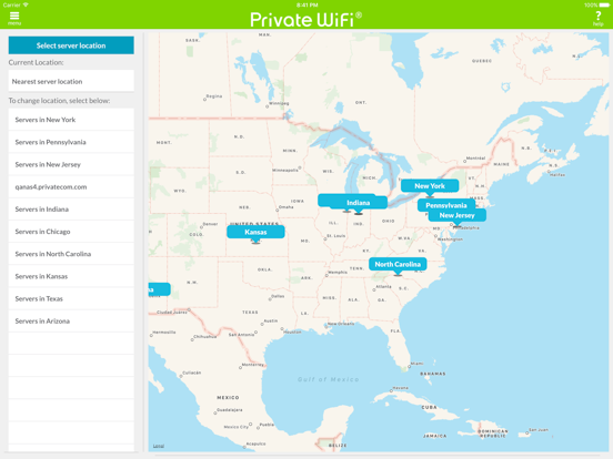 Private WiFi™ Mobile for AOL iPad screenshot 5 - Utilities app