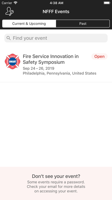 How to cancel & delete NFFF Events from iphone & ipad 2