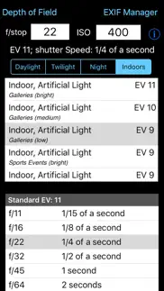 exposure calculator iphone screenshot 4