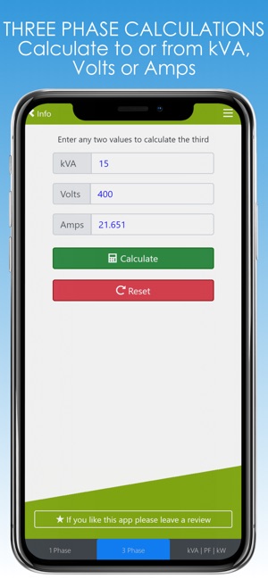 kVA Calculator on the App Store