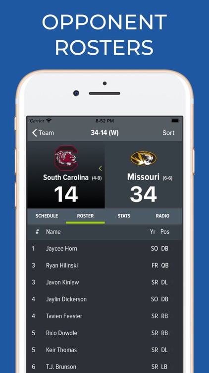 Missouri Football Schedules screenshot-8