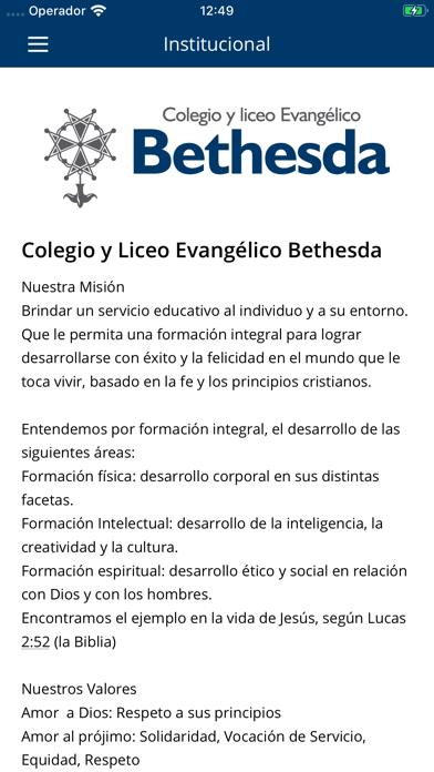 Colegio y Liceo Bethesda Screenshot
