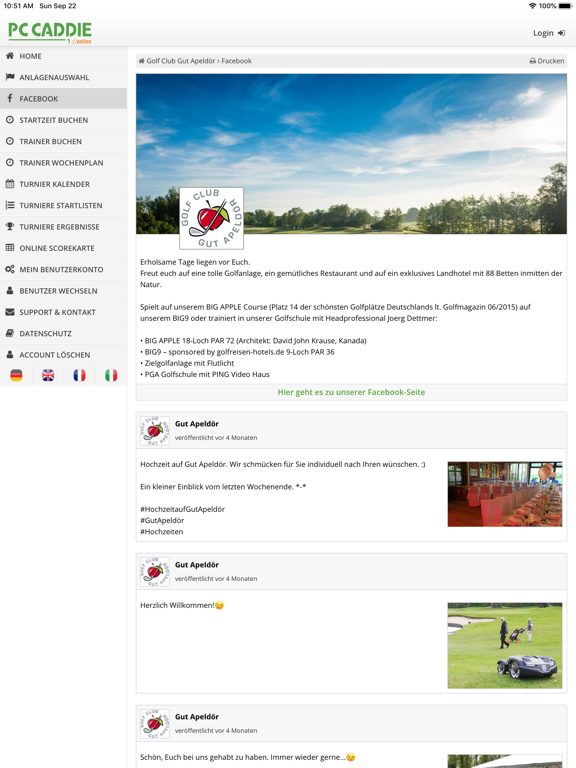PC CADDIE Golf Club App iPad screenshot 4