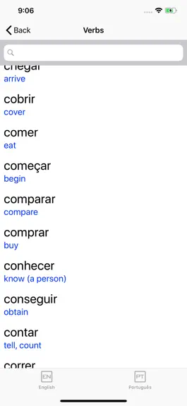 Game screenshot Portuguese Verb Blitz apk