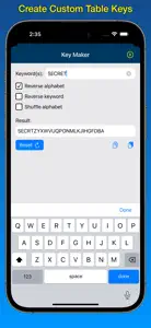 Kryptos Tools - Vigenère screenshot #7 for iPhone
