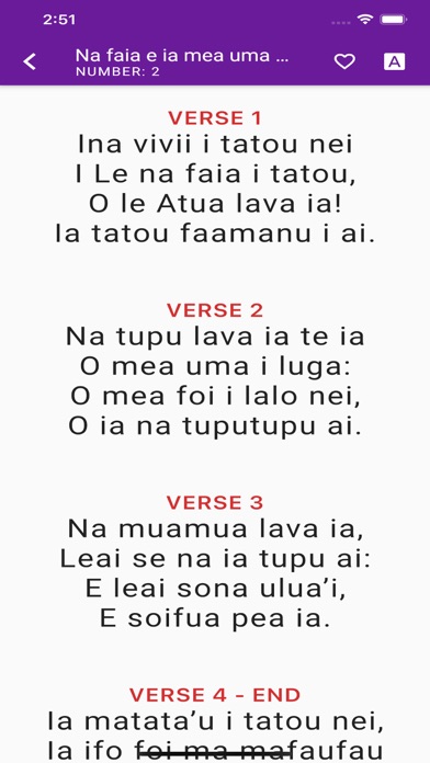Samoan Hymn Screenshot