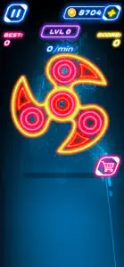 Finger Spinner: Glow by Hand screenshot #3 for iPhone