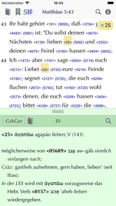 Importantia Strong-Bibel Screenshot