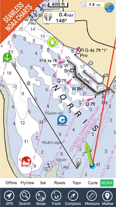 Screenshot #1 pour Florida Nautical Charts GPS HD