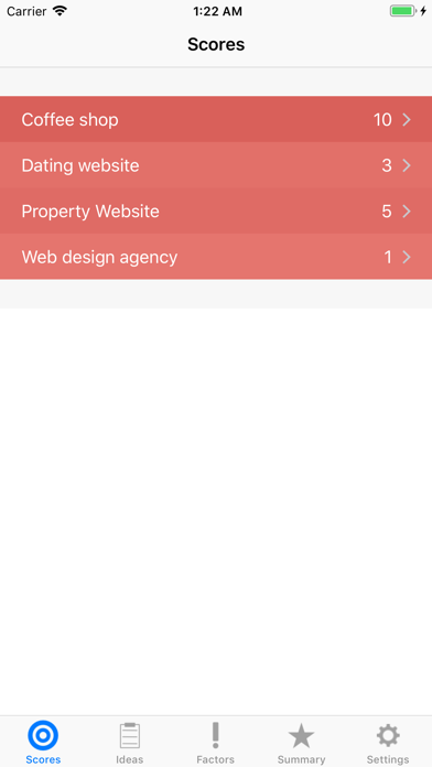 Business Ideas Screenshot