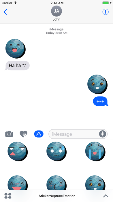 Screenshot #2 pour Sticker Me: Neptune Emotion