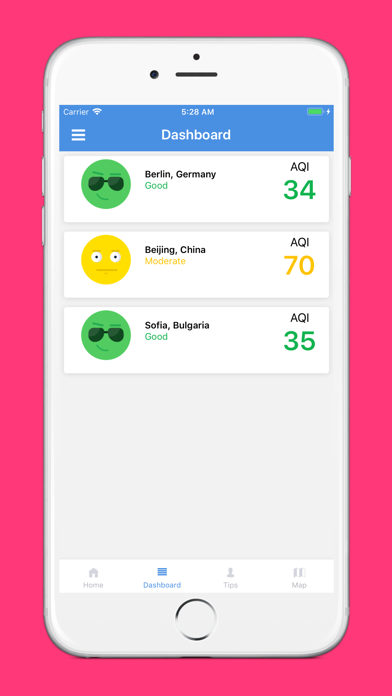Airlief: Air Quality Data&Tips screenshot 2