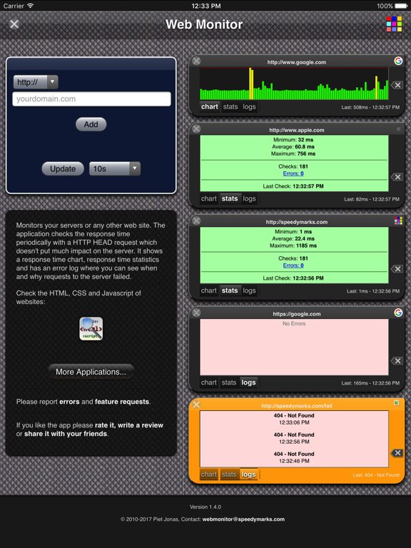 Screenshot #5 pour Web Monitor App