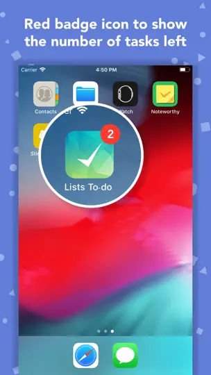 Screenshot von Lists To-do auf dem iPhone 6