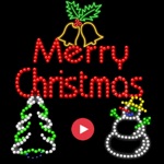 Download Merry Christmas Neon Sticker app