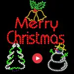 Merry Christmas Neon Sticker App Support