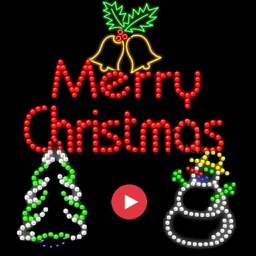 Merry Christmas Neon Sticker