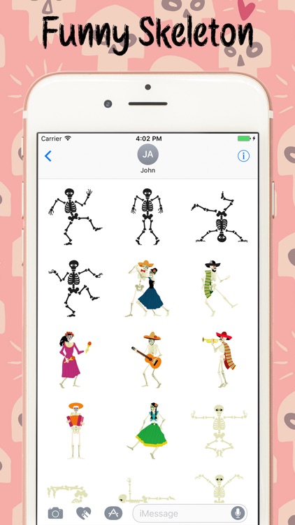 Animated Skeleton Stickers