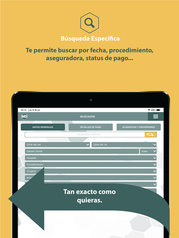 Pagos MD iPad screenshot 4 - Medical app