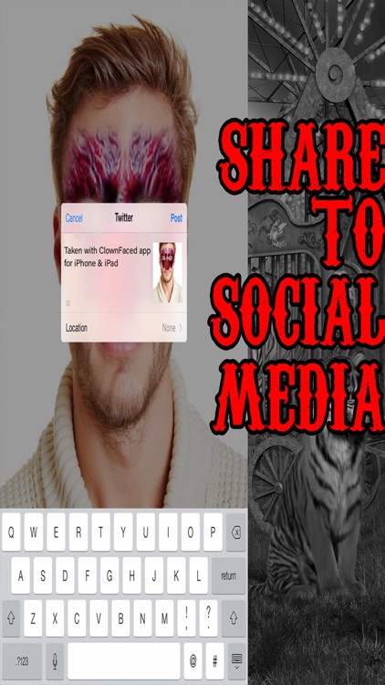 Clown Face - Scary Face Booth