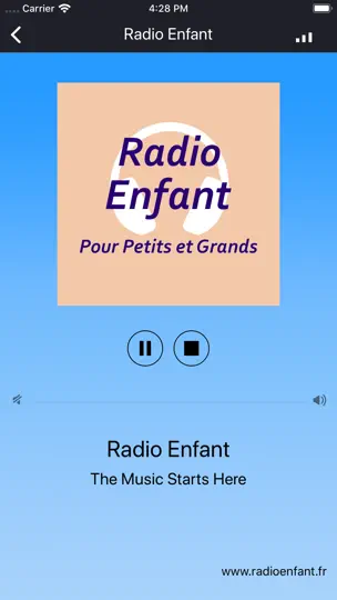 Capture d'écran de Radio Enfant sur iPhone 2