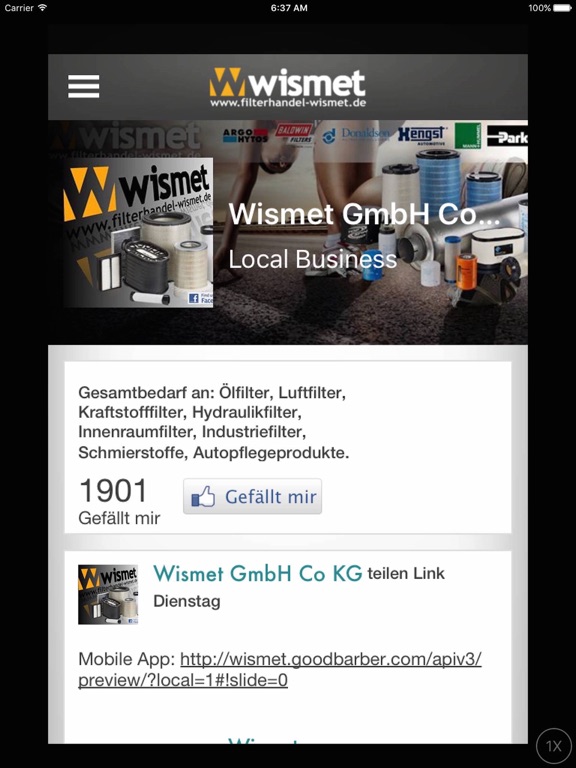 Screenshot #5 pour Filterhandel-Wismet
