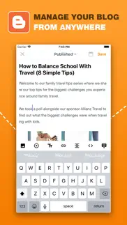 blogg for blogger iphone screenshot 1