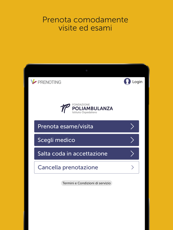 Prenoting Poliambulanza iPad screenshot 4
