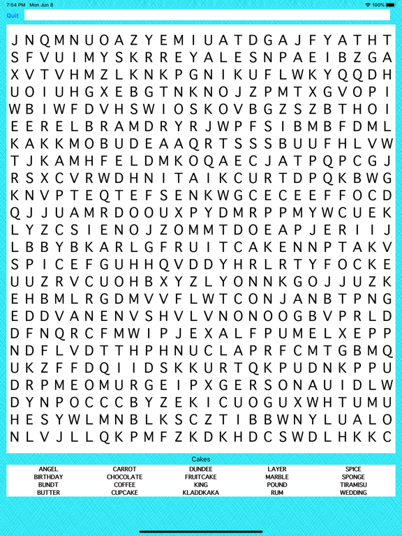 Screenshot #4 pour Food Word Search