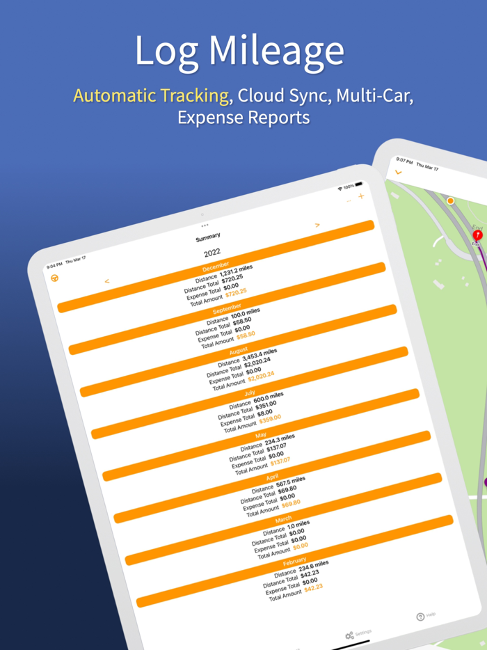 Mileage Tracker and Expense Log