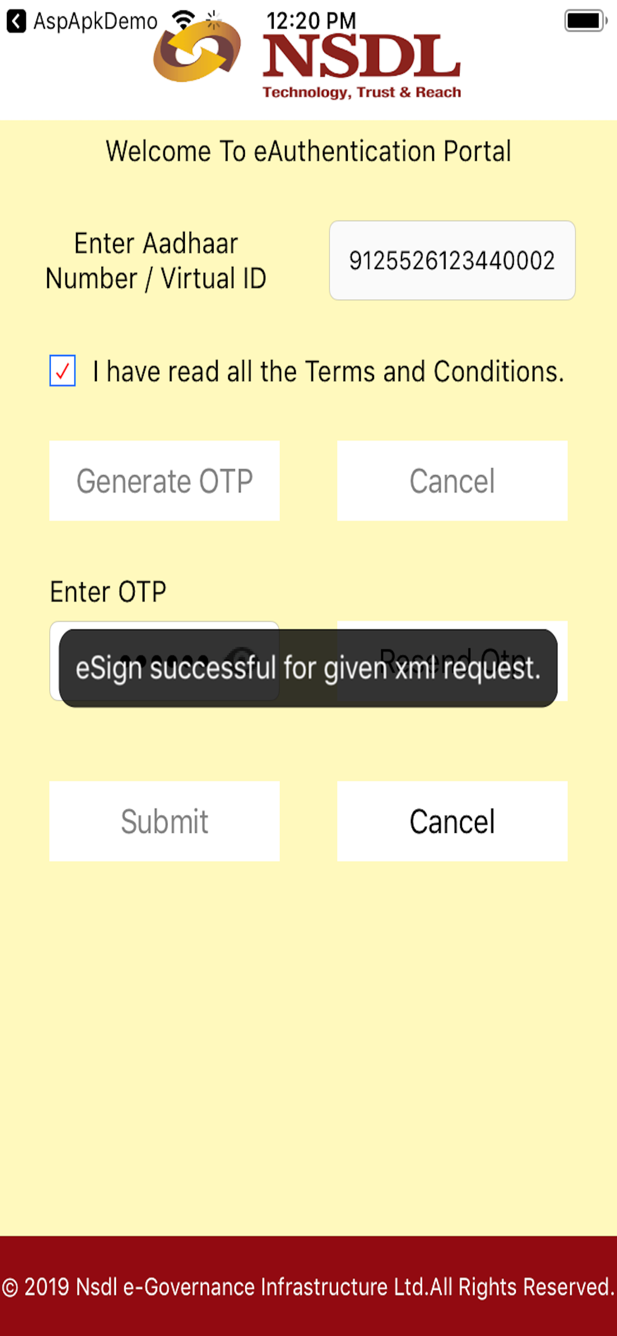 NSDL e-Governance