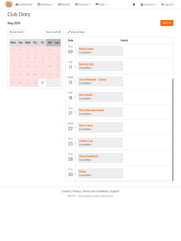 ClubV1 Members Hub iPad screenshot