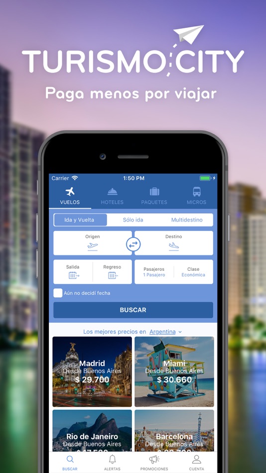 Turismocity Vuelos Baratos - 14.0.65 - (iOS)