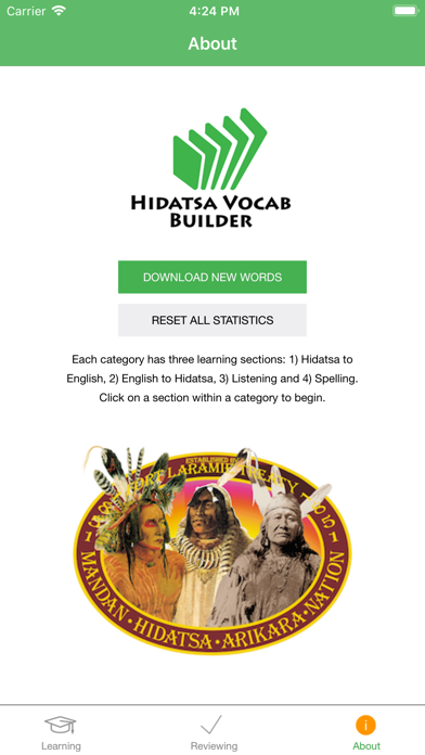 Screenshot #1 pour Hidatsa Vocab Builder