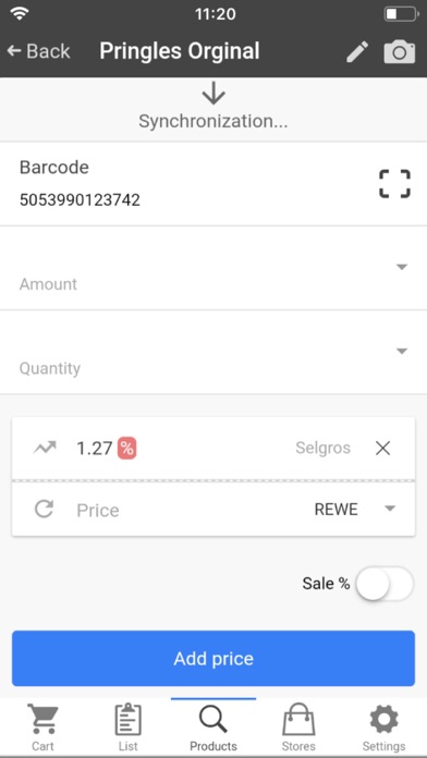Comparator — smart shopping Screenshot