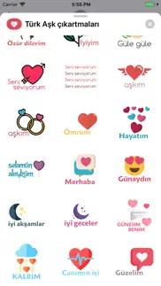 turkish love stickers iphone screenshot 3